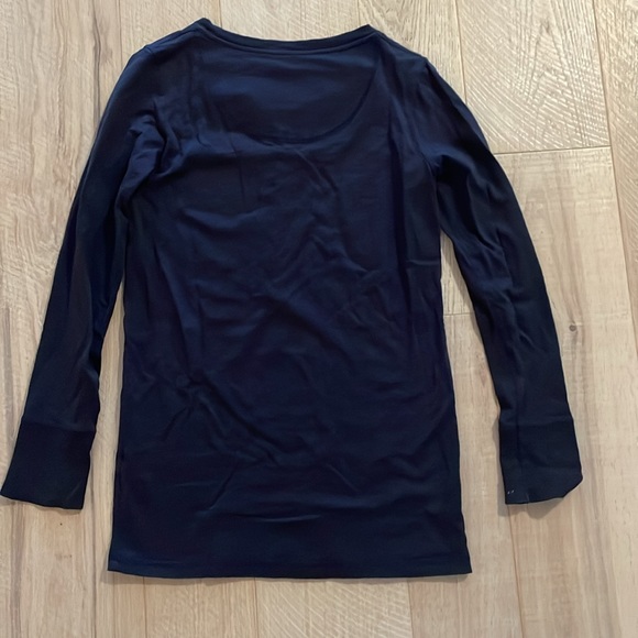 Celtic & Co Organic Cotton Henley. Navy Blue. - Picture 2 of 7